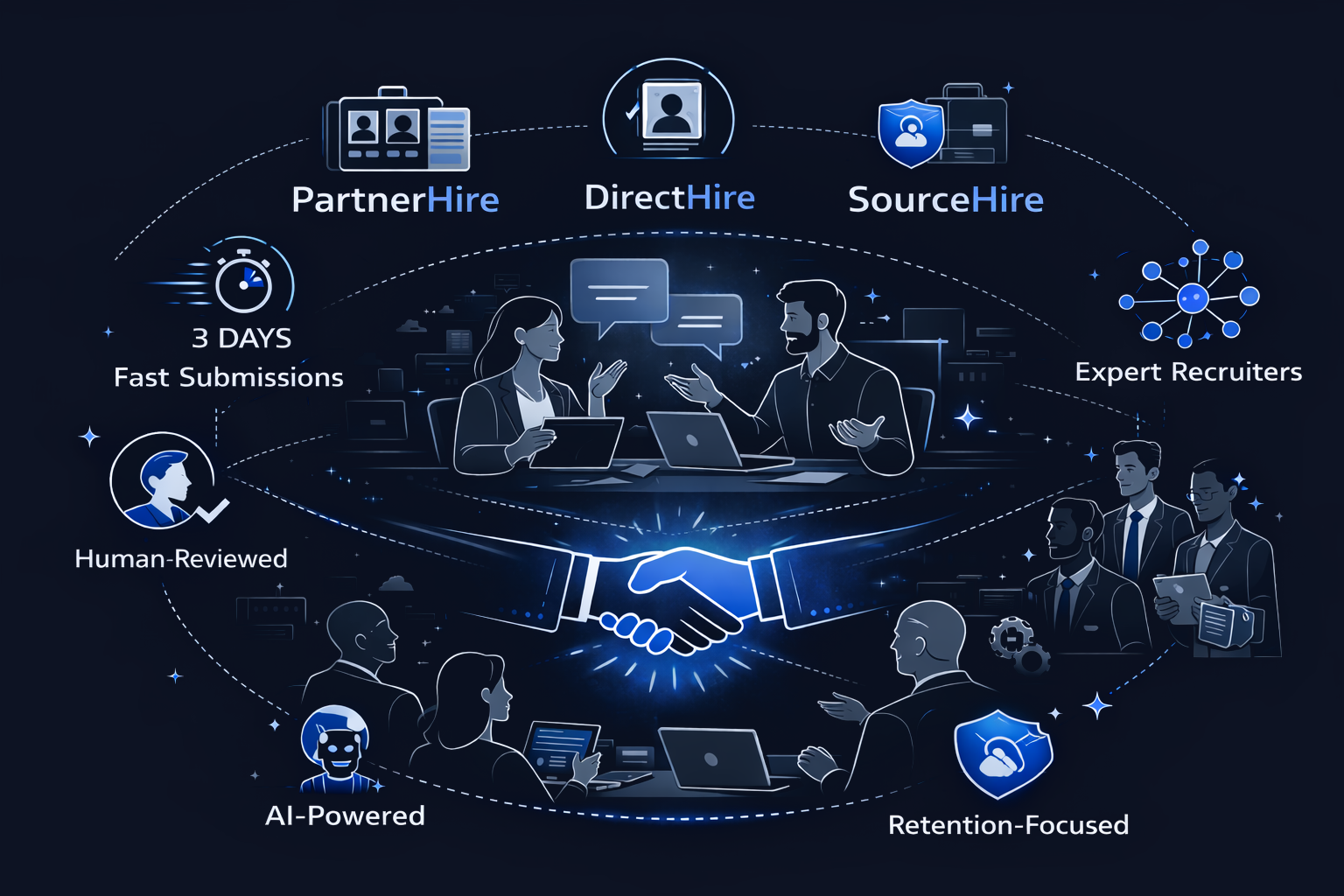 People connecting and communicating